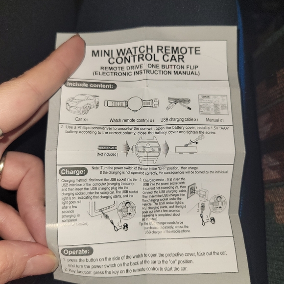 Mini Remote Control Car Watch - Picture 4 of 7